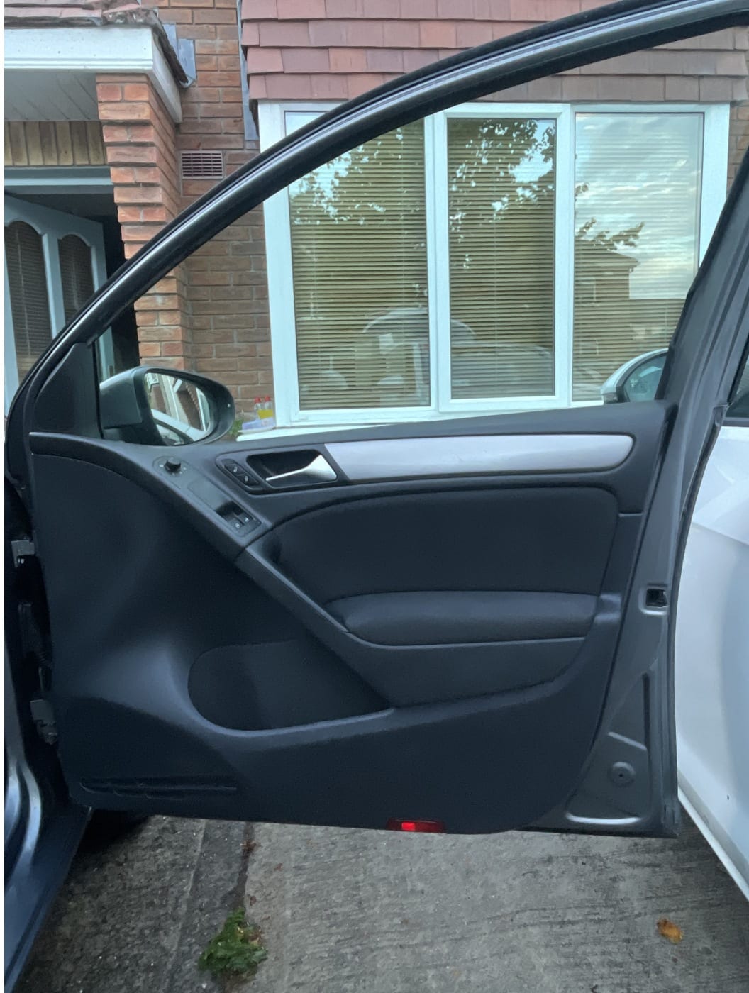 a cleaned door card after detailing