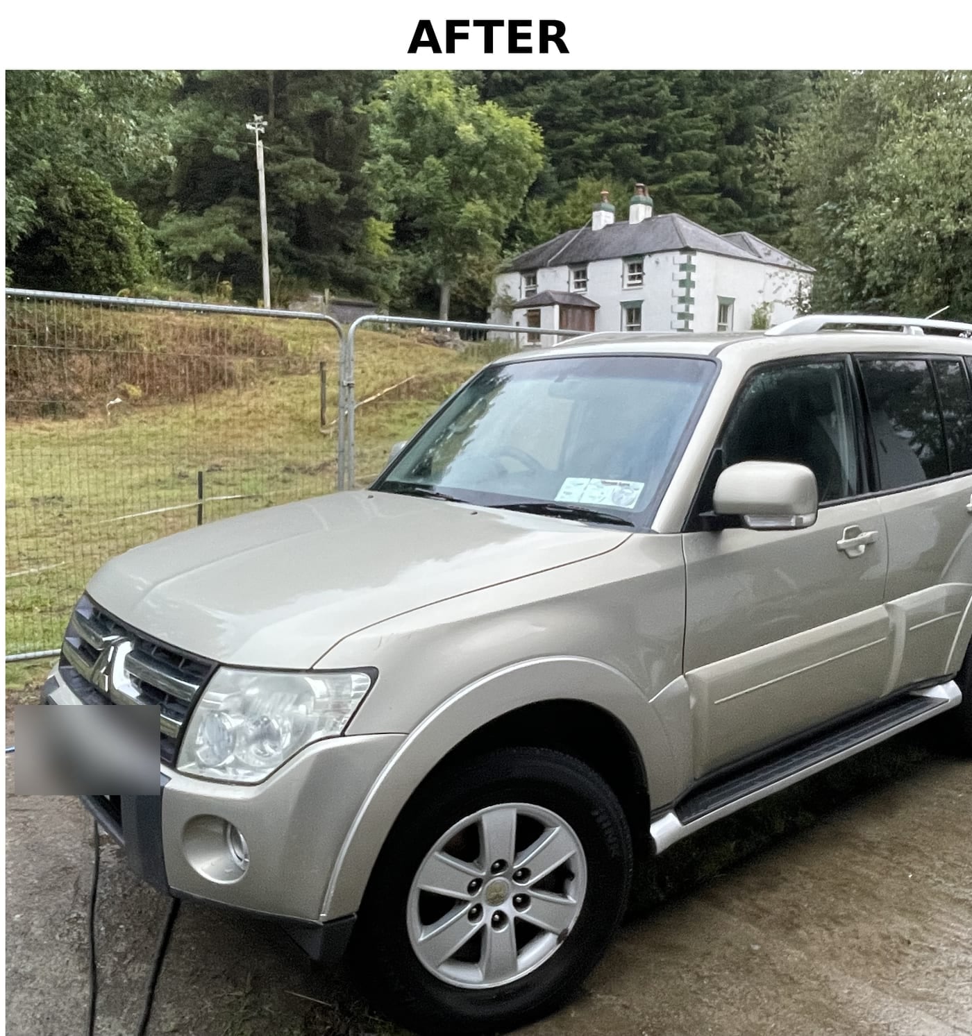 an SUV exterior after detailing