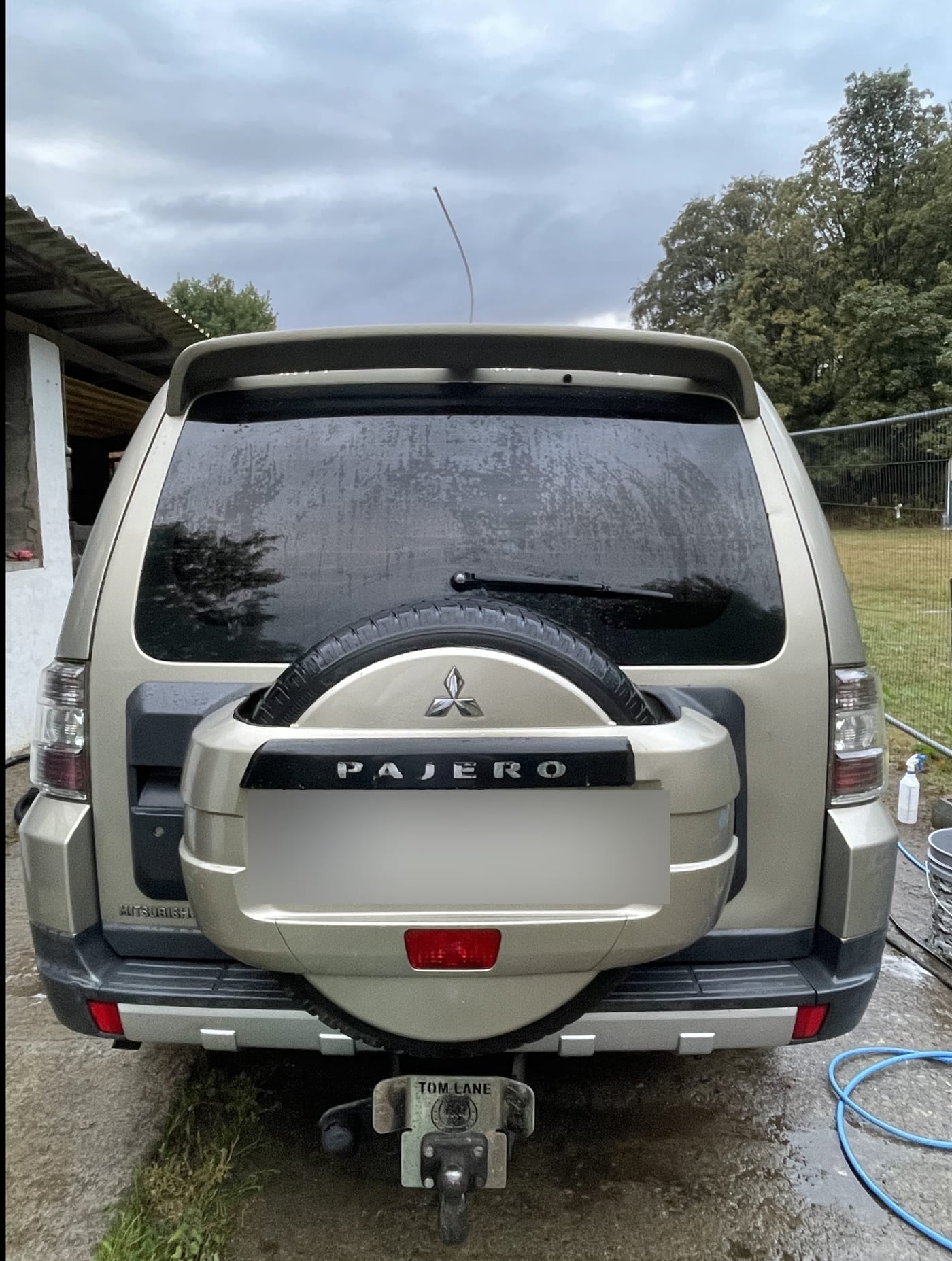 the rear of an SUV after detailing