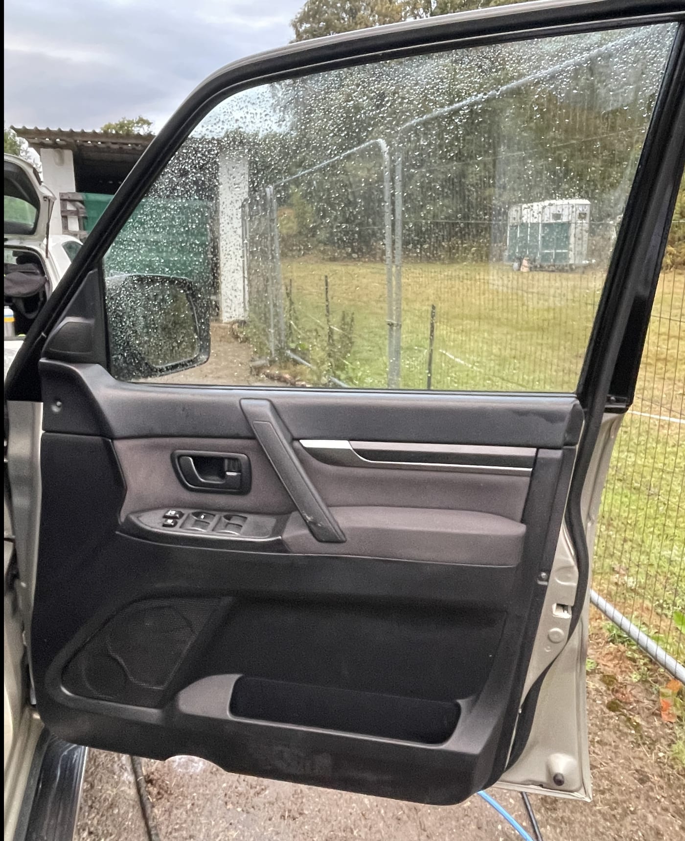 a cleaned door card after detailing